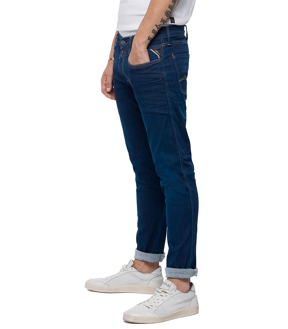 ANBASS 11.5OZ HYPERFLEX サーフブルーインディゴストレッチデニム 詳細画像 ダークブルー 2